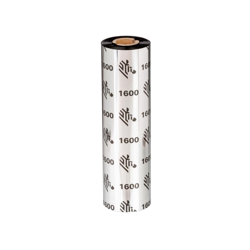 Thermotransferband, Zebra, 1600, Wachs, Rollenbreite: 131mm, Kernbreite: 131mm, Kern: 25,4mm, Länge: