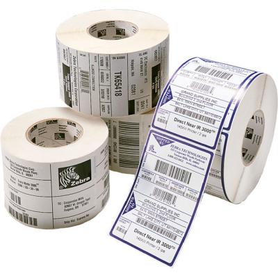 1x Zebra 8000T Blood Bag All Temp 105x105mm AD(200) Kern(76,2) 250 Etiketten/Rolle