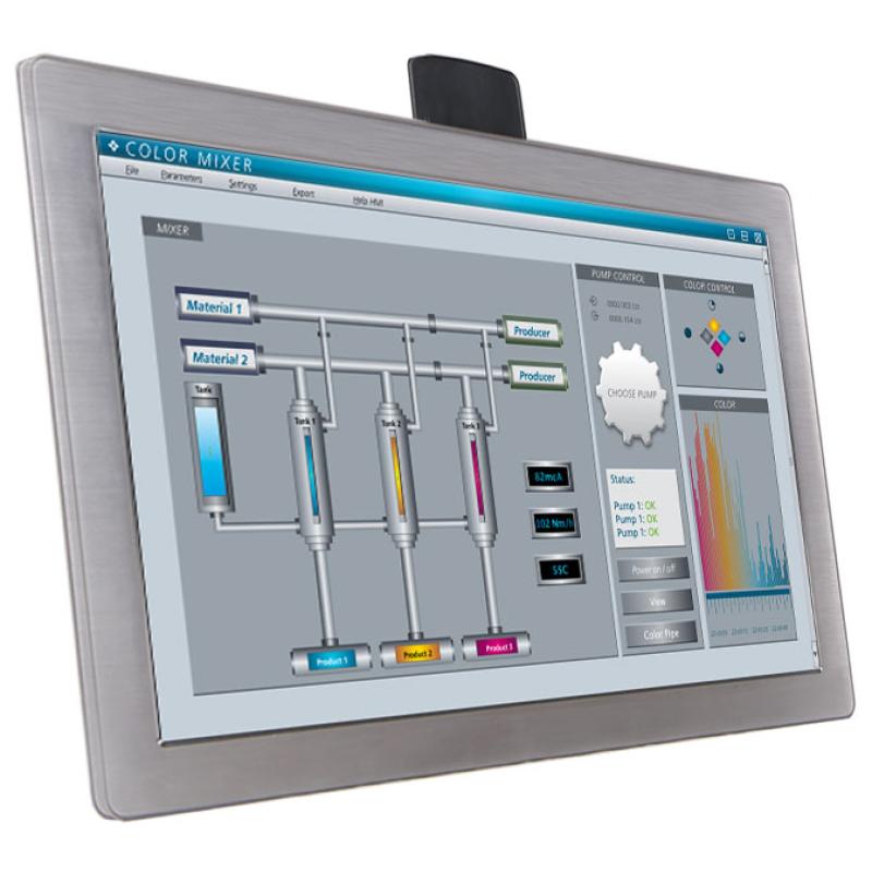 Hygrolion 21N, 21.5" Panel PC, IP69K, Celeron J6412, 8GB, 256GB SSD, Edelstahl, resistiv Hygrolion 21N, 21.5" Panel PC, IP69K, Celeron J6412, 8GB, 256GB SSD, Edelstahl, resistiv