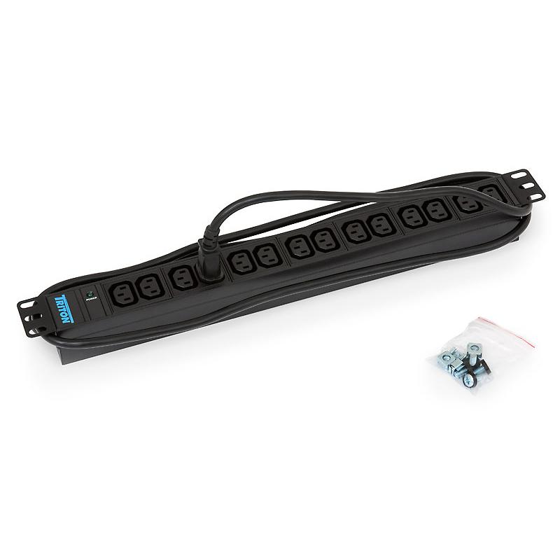 19" Steckdosenleiste, 14x IEC C13, Kont 19" Steckdosenleiste, 14x IEC C13, Kont