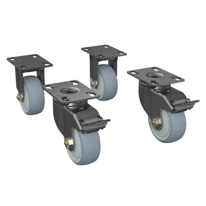 Zebra Wheels for Rack Mounts Zebra Wheels for Rack Mounts