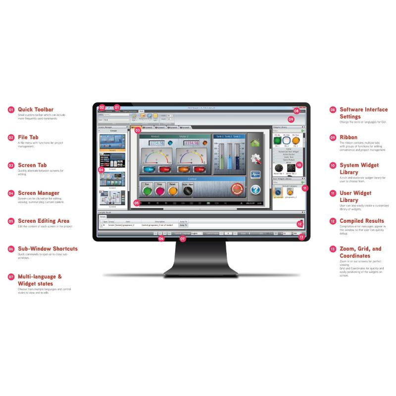 Panelmaster 1091 HMI, 10.2" Panel PC, ARM Cortex A8, 512MB RAM inkl. Software Panelmaster 1091 HMI, 10.2" Panel PC, ARM Cortex A8, 512MB RAM inkl. Software