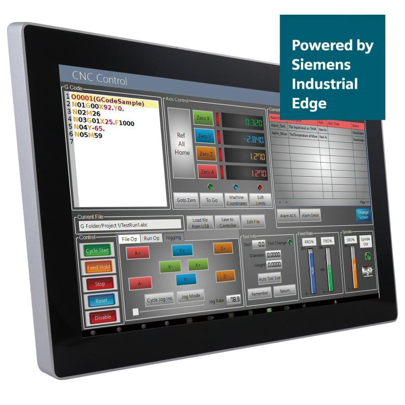 Panelmaster 2191 für Siemens Industrial Edge, 21.5" Panel PC, J6412, 8GB, 128GB SSD Panelmaster 2191 für Siemens Industrial Edge, 21.5" Panel PC, J6412, 8GB, 128GB SSD