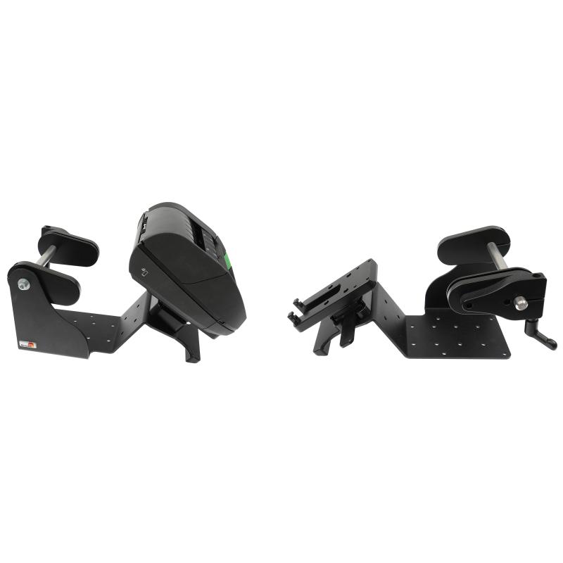 Drucker Befestigung mit Etikettenrollen-Funktion, VESA75, AMPS, max. Durchmesser: 127mm Drucker Befestigung mit Etikettenrollen-Funktion, VESA75, AMPS, max. Durchmesser: 127mm