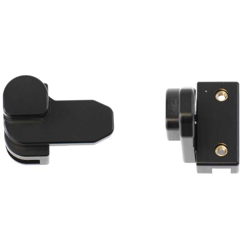 Sprungschloss, Acetal Plastik, Farbe: Schwarz, kompatibel mit ET60/ET65 Brodit Halterung Sprungschloss, Acetal Plastik, Farbe: Schwarz, kompatibel mit ET60/ET65 Brodit Halterung