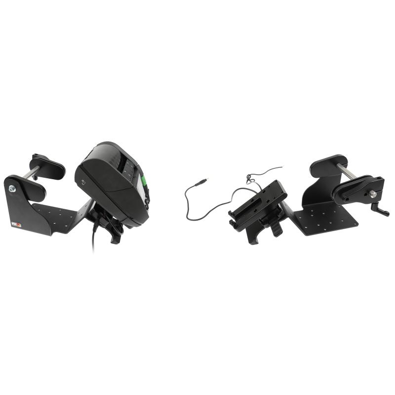 Drucker Befestigung mit Etikettenrollen-Funktion, VESA75, AMPS, max. Durchm.: 127mm Drucker Befestigung mit Etikettenrollen-Funktion, VESA75, AMPS, max. Durchm.: 127mm