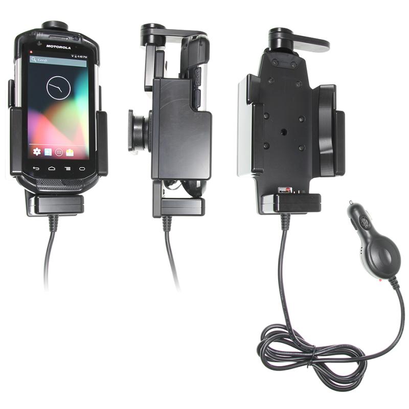 KFZ-Ladestation, Kugelgelenk (Tilt Swivel), mit Verriegelung, Kabeltyp: gerade, inkl.: KFZ-Netzteil KFZ-Ladestation, Kugelgelenk (Tilt Swivel), mit Verriegelung, Kabeltyp: gerade, inkl.: KFZ-Netzteil