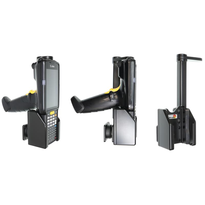 Halterung, Kugelgelenk (Tilt Swivel), mit Verriegelung, passend für: MC3300 (mit Pistolengriff) Halterung, Kugelgelenk (Tilt Swivel), mit Verriegelung, passend für: MC3300 (mit Pistolengriff)