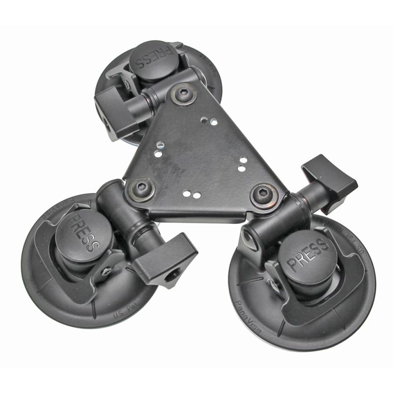 Dreifach-Saugnapfhalterung, 2 x AMPS-Löcher, Gewicht: 459 g Dreifach-Saugnapfhalterung, 2 x AMPS-Löcher, Gewicht: 459 g