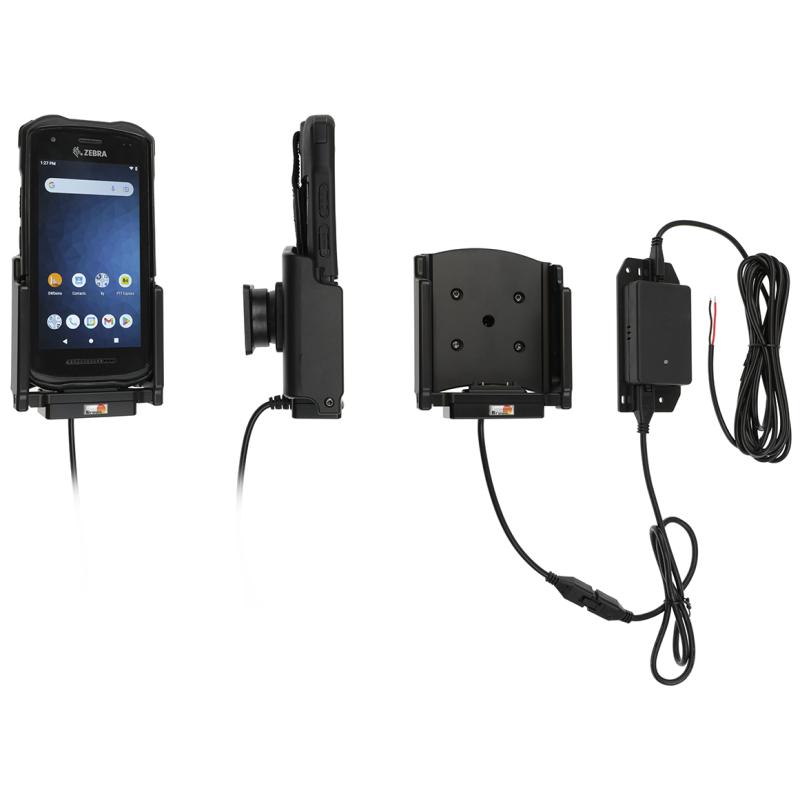 Aktive Halterung für fixe Installation, 3A 12/24V, benötigt Mobilis-Schutzhülle, passend für: TC21, Aktive Halterung für fixe Installation, 3A 12/24V, benötigt Mobilis-Schutzhülle, passend für: TC21,