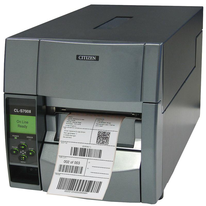 Citizen CL-S700IIDT, 8 Punkte/mm (203dpi), EPL, ZPLII, Datamax, Dual-IF Citizen CL-S700IIDT, 8 Punkte/mm (203dpi), EPL, ZPLII, Datamax, Dual-IF