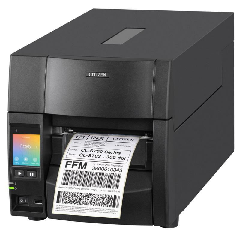 Citizen CL-S700III, 8 Punkte/mm (203dpi), Dual-IF, EPLII, ZPLII, Datamax, schwarz Citizen CL-S700III, 8 Punkte/mm (203dpi), Dual-IF, EPLII, ZPLII, Datamax, schwarz