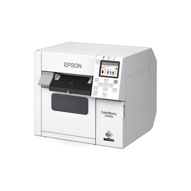 Epson ColorWorks C4000, Mattschwarze Tinte, Cutter, ZPLII, USB, Ethernet Epson ColorWorks C4000, Mattschwarze Tinte, Cutter, ZPLII, USB, Ethernet