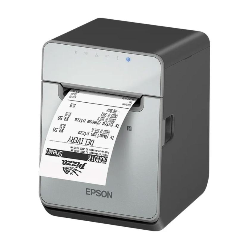 Epson TM-L100, 8 Punkte/mm (203dpi), Cutter, linerless, USB, RS232, Ethernet, schwarz, UK Epson TM-L100, 8 Punkte/mm (203dpi), Cutter, linerless, USB, RS232, Ethernet, schwarz, UK