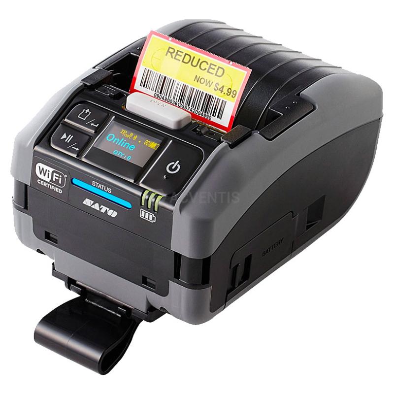 Sato PW208NX 203 dpi with battery, USB, Bluetooth, Dispenser, Linerlessmedia operation, Belt Clip Sato PW208NX 203 dpi with battery, USB, Bluetooth, Dispenser, Linerlessmedia operation, Belt Clip
