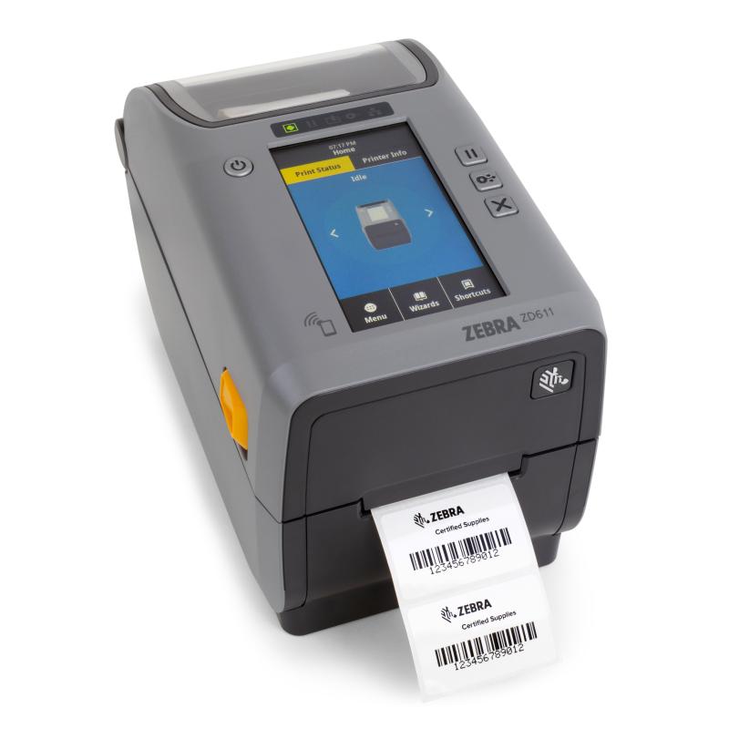 Zebra ZD611T, 8 Punkte(203dpi), Peeler, Disp. (Farbe), BT (BLE), Thermotransfer Zebra ZD611T, 8 Punkte(203dpi), Peeler, Disp. (Farbe), BT (BLE), Thermotransfer