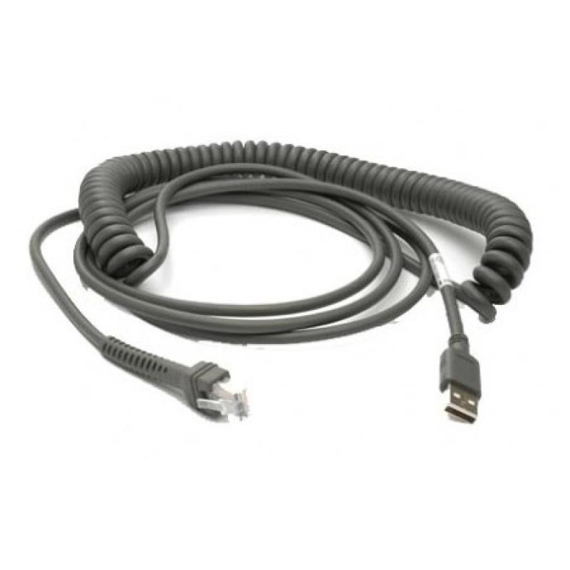 Zebra USB-Kabel 4,5 m, gedreht, Kabelcode: U09 Zebra USB-Kabel 4,5 m, gedreht, Kabelcode: U09