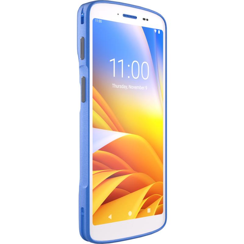 Zebra HC50 mit Notfalltaste, 2D, hot-swap, PTT, USB-C, BT, WLAN, NFC, Android, GMS, weiß, blau Zebra HC50 mit Notfalltaste, 2D, hot-swap, PTT, USB-C, BT, WLAN, NFC, Android, GMS, weiß, blau