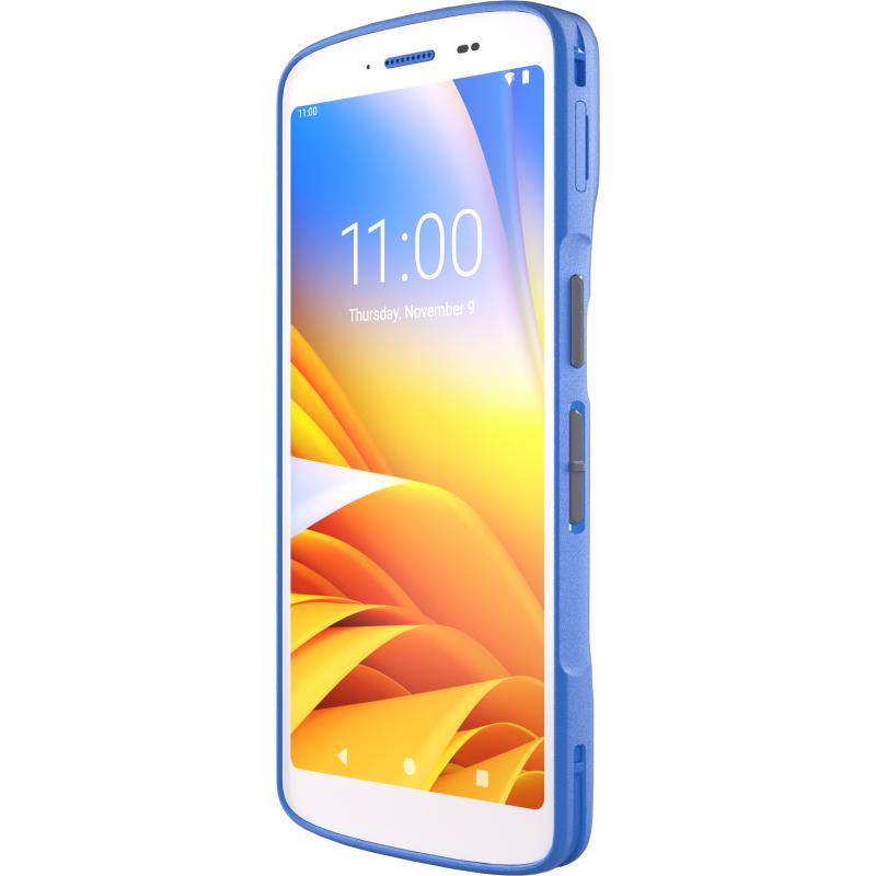 Zebra HC50 mit Notfalltaste, 2D, hot-swap, PTT, USB-C, BT, WLAN, NFC, Android, GMS, weiß, blau Zebra HC50 mit Notfalltaste, 2D, hot-swap, PTT, USB-C, BT, WLAN, NFC, Android, GMS, weiß, blau