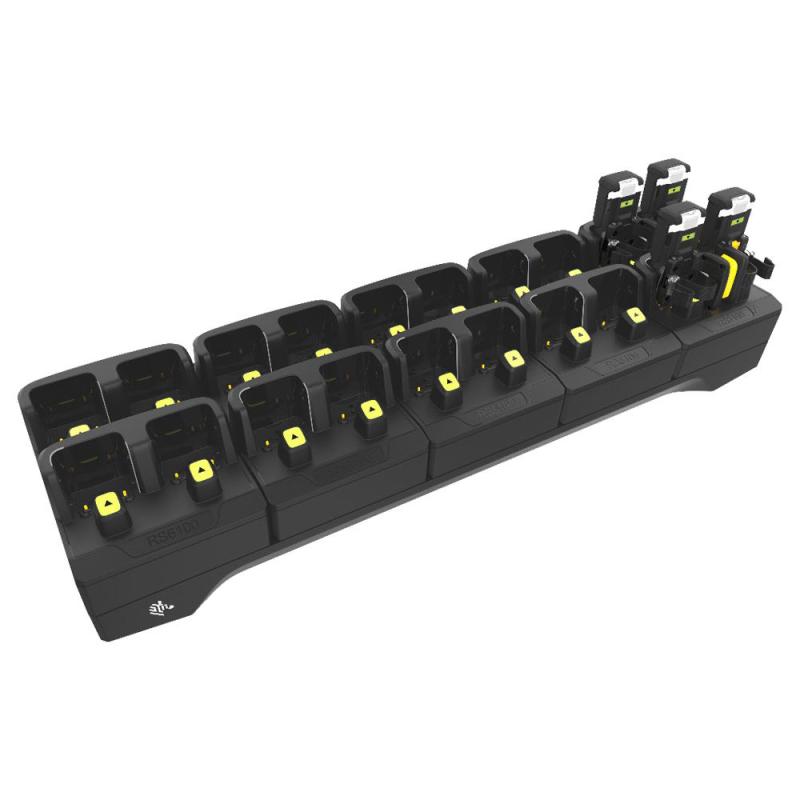 20-Fach Ladegerät für Zebra RS6100, Ringscanner benötigt Trigger mit Ladekontakten 20-Fach Ladegerät für Zebra RS6100, Ringscanner benötigt Trigger mit Ladekontakten