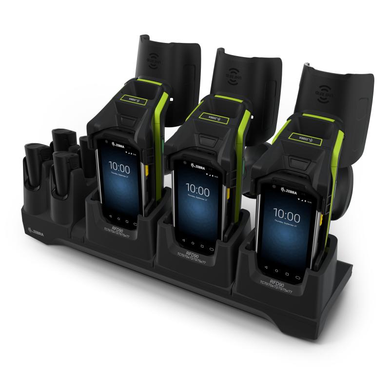 Zebra RFD90 Ladestation, 3-fach passend für: TC72/77 Zebra RFD90 Ladestation, 3-fach passend für: TC72/77