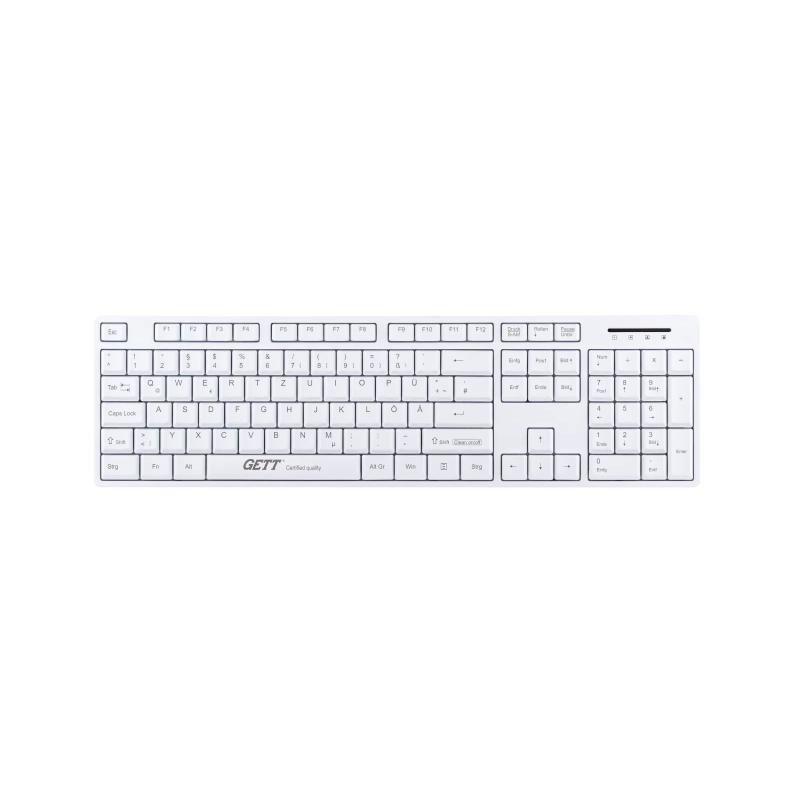 Tastatur GCQ Cleantype Easy Basic TKL-105-GCQ-IP68-KGEH-WHITE-USB-DE IP68 Tastatur GCQ Cleantype Easy Basic TKL-105-GCQ-IP68-KGEH-WHITE-USB-DE IP68