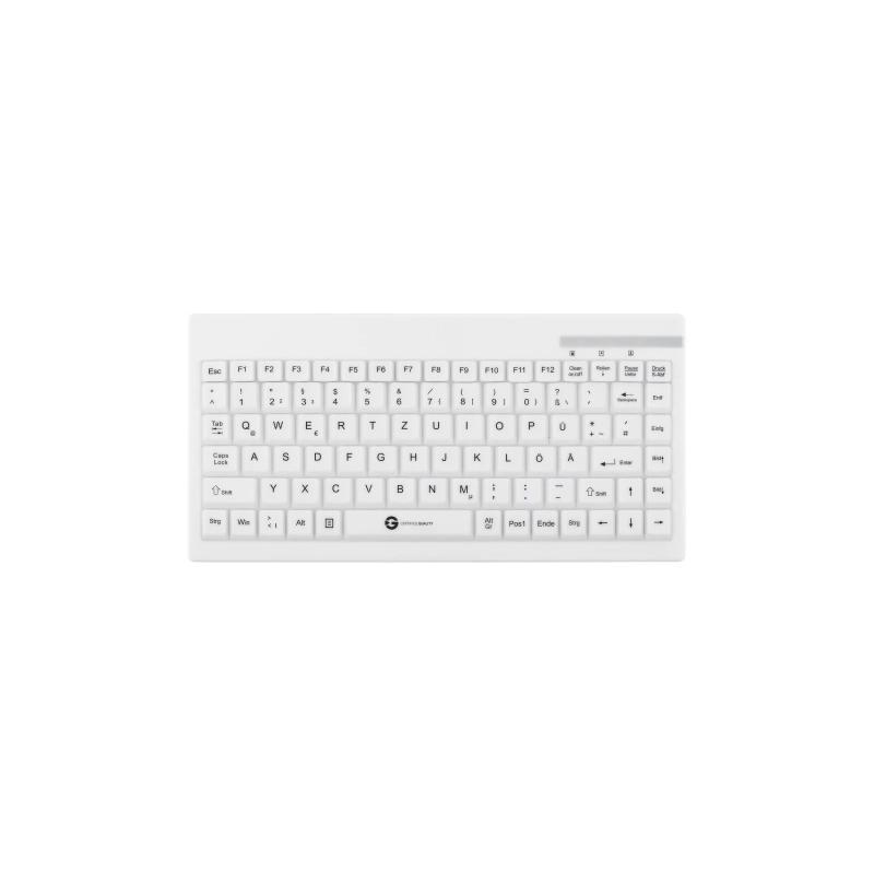 Tastatur GCQ Cleantype® Easy Protect Compact KG29213 TKG-088-GCQ-IP68-KGEH-WHITE-USB-DE IP68 Tastatur GCQ Cleantype® Easy Protect Compact KG29213 TKG-088-GCQ-IP68-KGEH-WHITE-USB-DE IP68