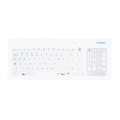 Tastatur Cleankeys CK5  TKR-098-TOUCH-KGEH-VESA-WHITE-USB-DE IP65 front
