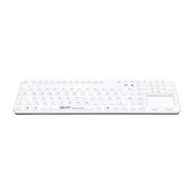 Tastatur GCQ Cleantype® Prime Panel+ TKG-109-GCQ-PR-TOUCH-ADH-WHITE-BACKL-USB-DE IP65 (frontseitig, Tastatur GCQ Cleantype® Prime Panel+ TKG-109-GCQ-PR-TOUCH-ADH-WHITE-BACKL-USB-DE IP65 (frontseitig,