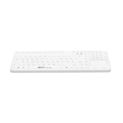 Tastatur GCQ CleanType® Prime Touch+ TKG-109-GCQ-PR-TOUCH-WHITE-IP68-MAG-BACKL-USB-DE IP68 Tastatur GCQ CleanType® Prime Touch+ TKG-109-GCQ-PR-TOUCH-WHITE-IP68-MAG-BACKL-USB-DE IP68