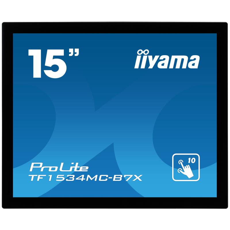 iiyama ProLite TF1534MC-B7X, 38,1cm (15''), Projected Capacitive, 10 TP, schwarz , Touchmonitor iiyama ProLite TF1534MC-B7X, 38,1cm (15''), Projected Capacitive, 10 TP, schwarz , Touchmonitor
