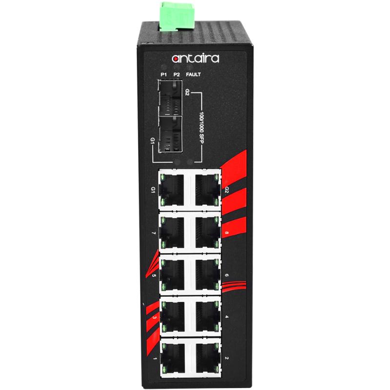 10-Port Industrial Switch, 2x Gb-SFP 10-Port Industrial Switch, 2x Gb-SFP