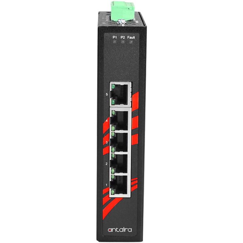 5-Port Unmanaged Industrial Ethernet Switch, 12-48VDC , -10 - 70C 5-Port Unmanaged Industrial Ethernet Switch, 12-48VDC , -10 - 70C