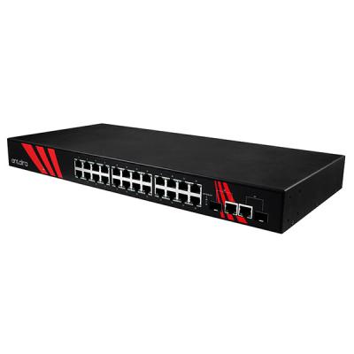 26-Port Unmanaged Industrial Gigabit Switch, 12-48VDC , -40 - 75C 26-Port Unmanaged Industrial Gigabit Switch, 12-48VDC , -40 - 75C