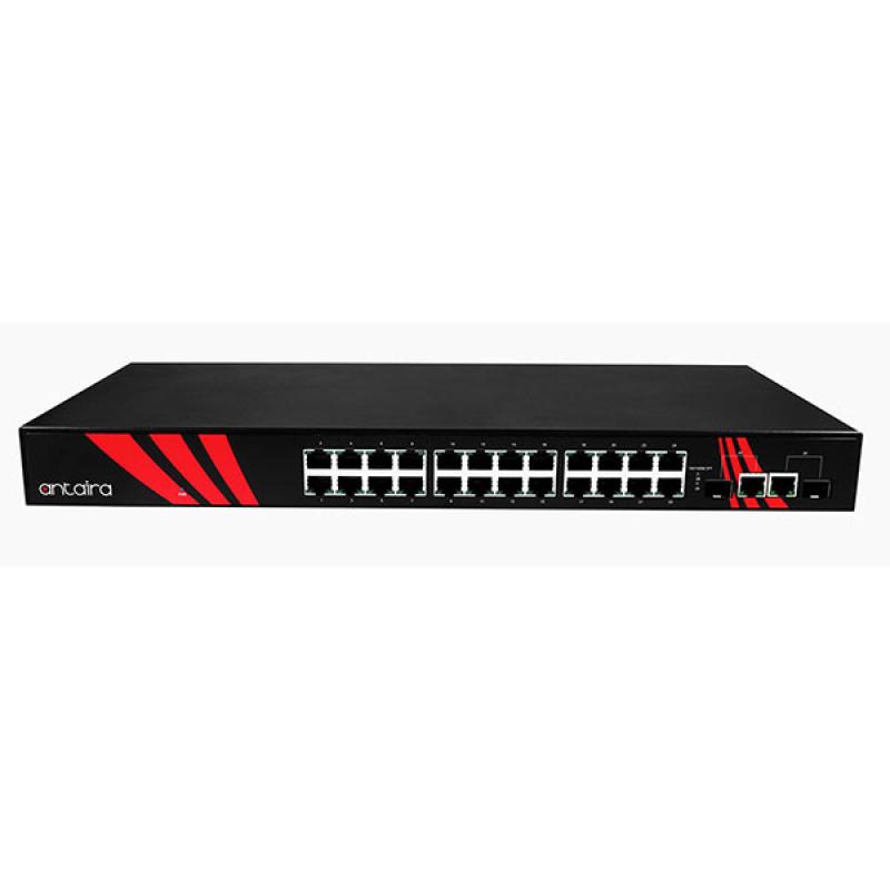 26-Port Unmanaged Industrial Gigabit Switch, 12-48VDC , -40 - 75C 26-Port Unmanaged Industrial Gigabit Switch, 12-48VDC , -40 - 75C