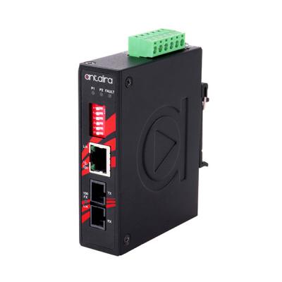 Industrial Media Converter 1x 10/100Tx, SC MM 100Mbps 2km, 12 - 48VDC 2,7W, -40 - 80C Industrial Media Converter 1x 10/100Tx, SC MM 100Mbps 2km, 12 - 48VDC 2,7W, -40 - 80C