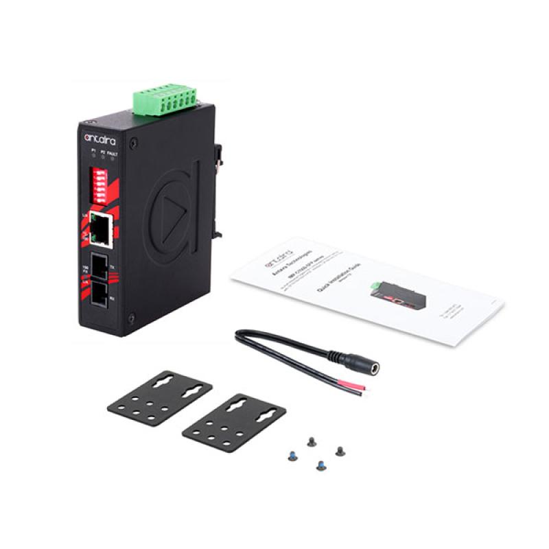 Industrial Media Converter 1x 10/100Tx, SC MM 100Mbps 2km, 12 - 48VDC 2,7W, -40 - 80C Industrial Media Converter 1x 10/100Tx, SC MM 100Mbps 2km, 12 - 48VDC 2,7W, -40 - 80C