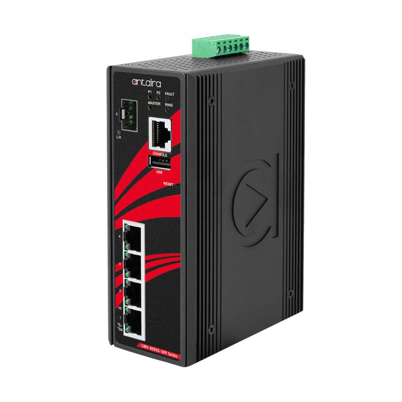 5-Port Man. Ind. GB Switch, 1xSFP, -10-70C 5-Port Man. Ind. GB Switch, 1xSFP, -10-70C