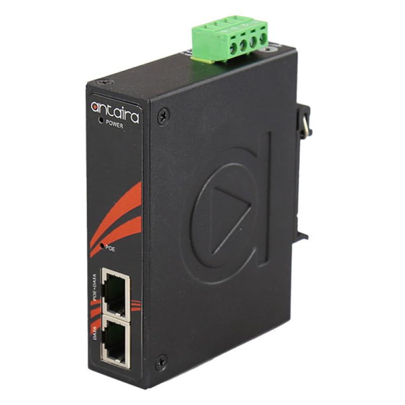 Industrial IEEE 802.3bt Gigabit Type 3 4PPoE Injector, -40C - 75C Industrial IEEE 802.3bt Gigabit Type 3 4PPoE Injector, -40C - 75C