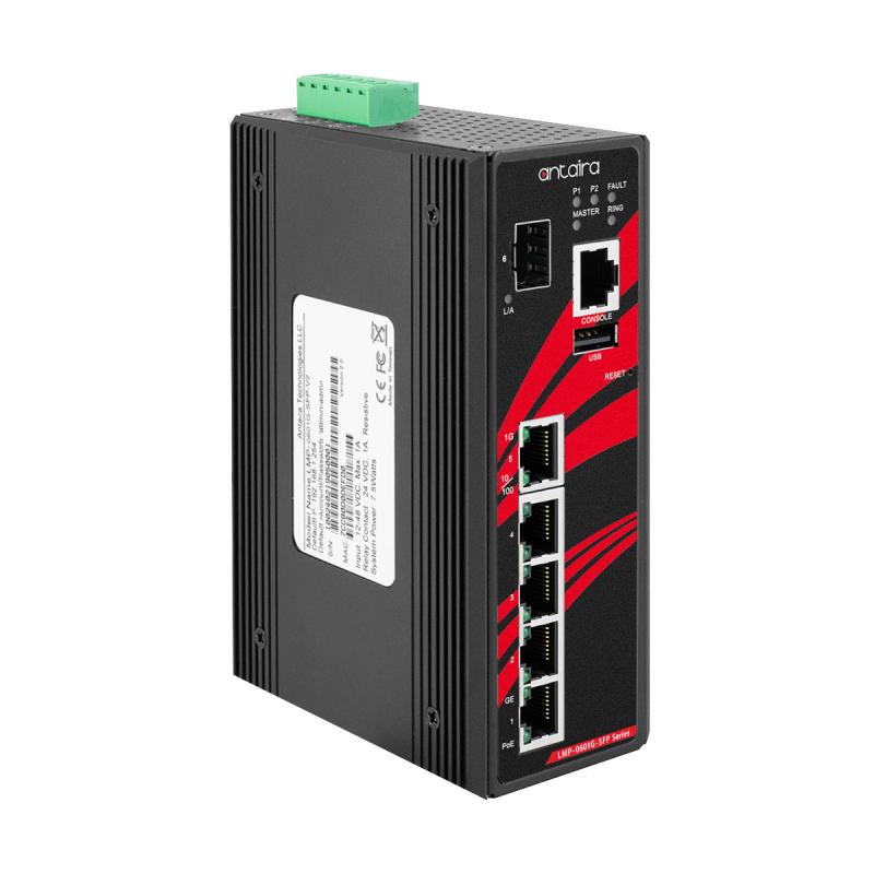 6-Port Managed POE+ Switch, 1xSFP 6-Port Managed POE+ Switch, 1xSFP