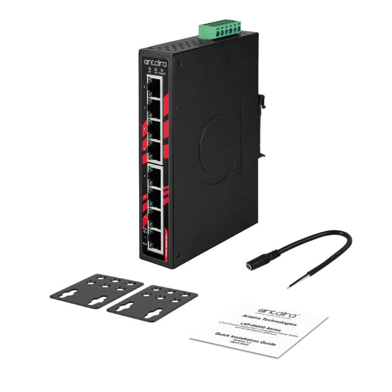 8-Port POE+ Ind. Gb-Switch, 2xSFP, -10-70C 8-Port POE+ Ind. Gb-Switch, 2xSFP, -10-70C