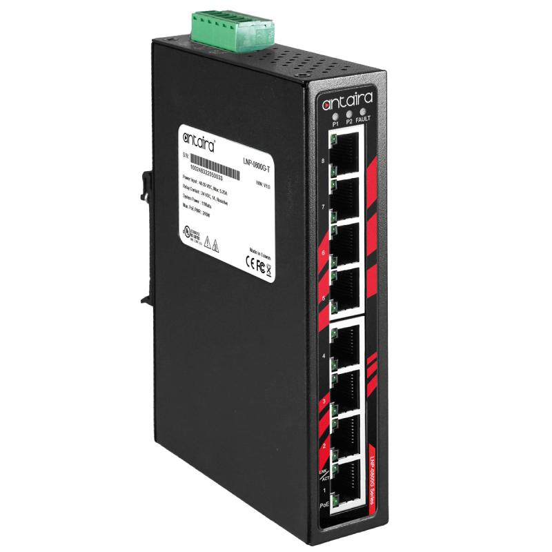 8-Port POE+ Ind. Gb-Switch, 2xSFP, -10-70C 8-Port POE+ Ind. Gb-Switch, 2xSFP, -10-70C
