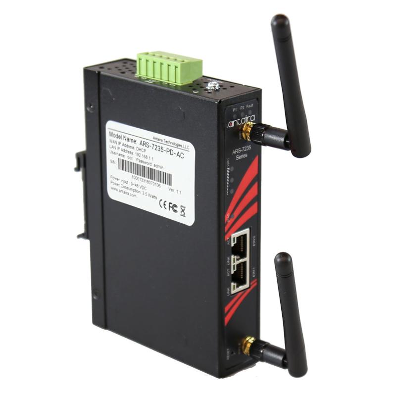 Industrial  router, 802.11 b/g/n/ac, PoE/PD port, 9-48VDC, -35 - 75C Industrial  router, 802.11 b/g/n/ac, PoE/PD port, 9-48VDC, -35 - 75C