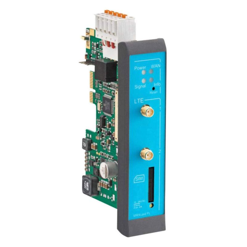 INSYS icom MRcard with cellular modem, 4G/LTE Cat. 3, 3G/UMTS/HSPA, 2G/GSM/GPRS/EDGE class 12, 2 dig INSYS icom MRcard with cellular modem, 4G/LTE Cat. 3, 3G/UMTS/HSPA, 2G/GSM/GPRS/EDGE class 12, 2 dig