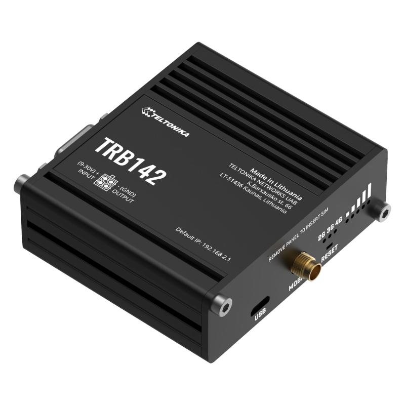 Teltonika TRB142 Industrial 4G LTE RS232 Gateway Teltonika TRB142 Industrial 4G LTE RS232 Gateway