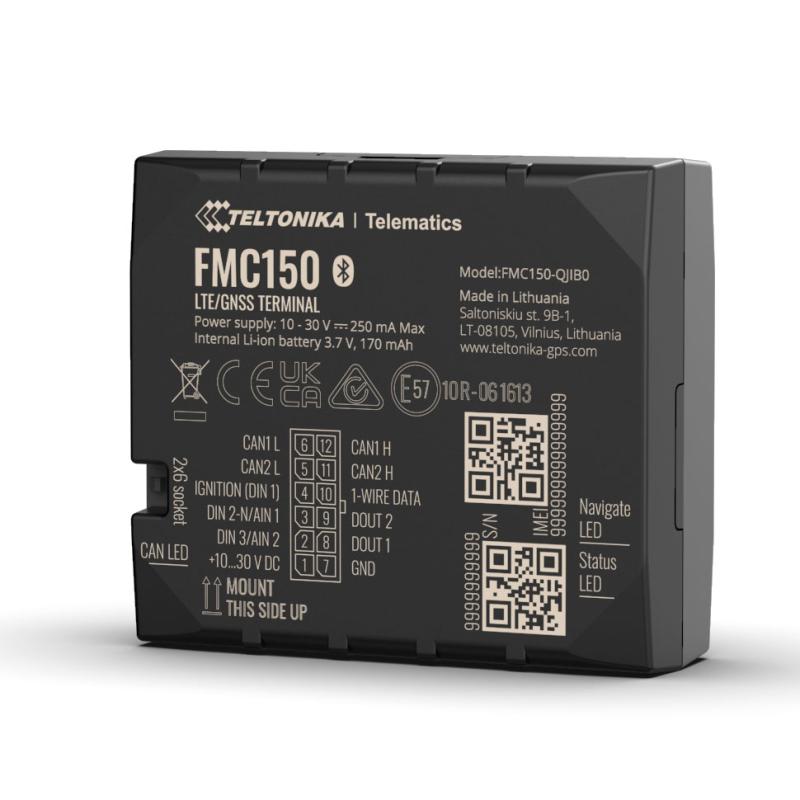 Teltonika FMC150 fortschrittlicher 4G LTE Cat 1 GPS-Tracker mit integriertem CAN-Datenprozessor Teltonika FMC150 fortschrittlicher 4G LTE Cat 1 GPS-Tracker mit integriertem CAN-Datenprozessor