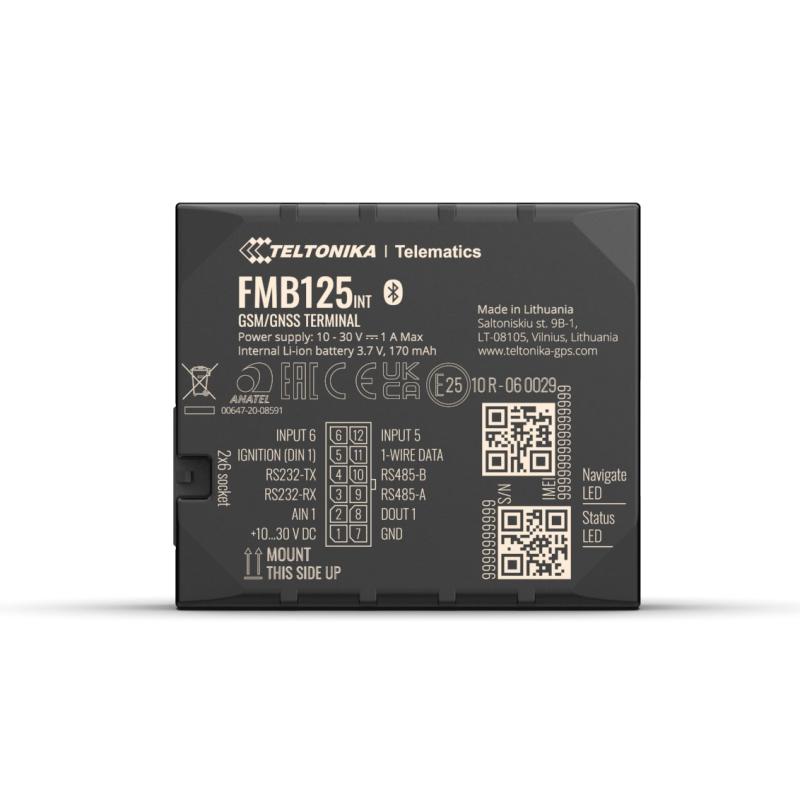 Teltonika FMB125 vielseitiger 2G-Tracker mit RS232, RS485 Schnittstellen, externe GPS Antenne Teltonika FMB125 vielseitiger 2G-Tracker mit RS232, RS485 Schnittstellen, externe GPS Antenne