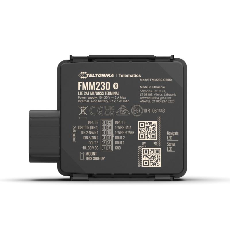 Teltonika FMM230 wasserfester 4G LTE Cat M1 Tracker mit flexiblen Eingängen Teltonika FMM230 wasserfester 4G LTE Cat M1 Tracker mit flexiblen Eingängen