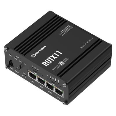 Teltonika RUTX11 Industrial Cellular Router, 4G LTE, DUAL SIM, WI-FI, 3x GB-LAN, WAN Teltonika RUTX11 Industrial Cellular Router, 4G LTE, DUAL SIM, WI-FI, 3x GB-LAN, WAN