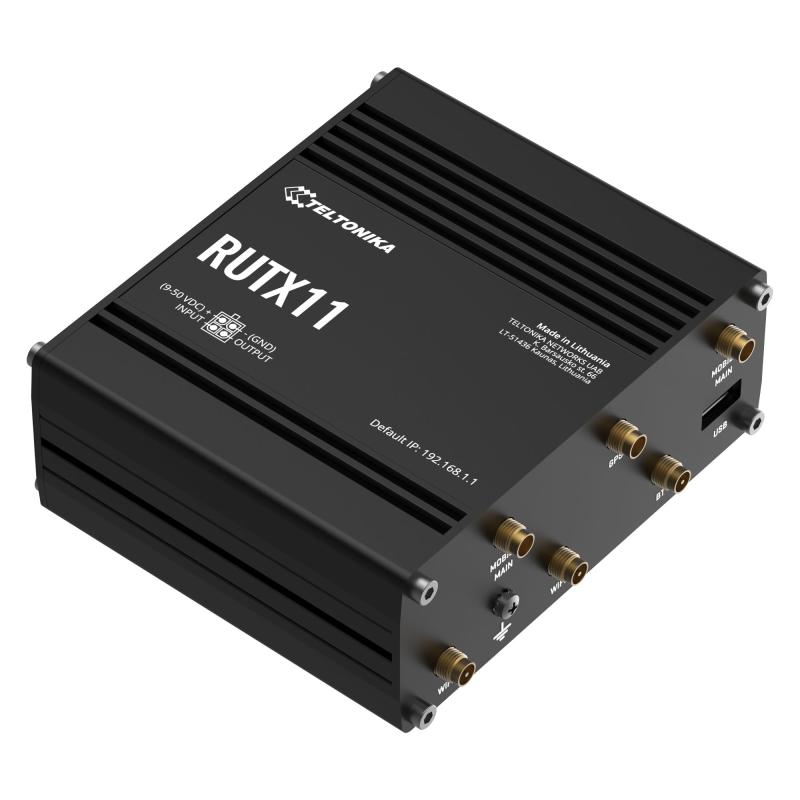 Teltonika RUTX11 Industrial Cellular Router, 4G LTE, DUAL SIM, WI-FI, 3x GB-LAN, WAN Teltonika RUTX11 Industrial Cellular Router, 4G LTE, DUAL SIM, WI-FI, 3x GB-LAN, WAN